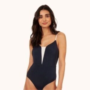 NWT Lively Navy & White Swimsuit, XL